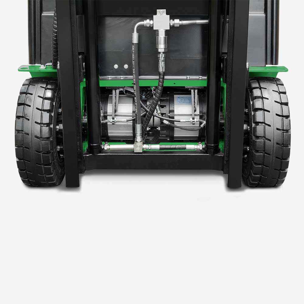 Dual independent front drive motors