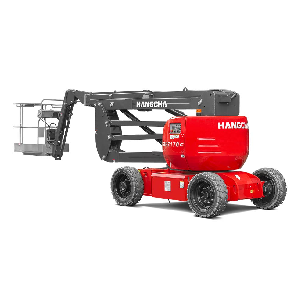 Boom lift elevated view