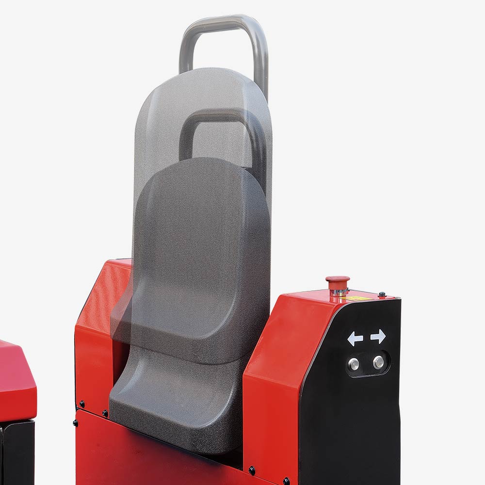 Adjustable operator backrest