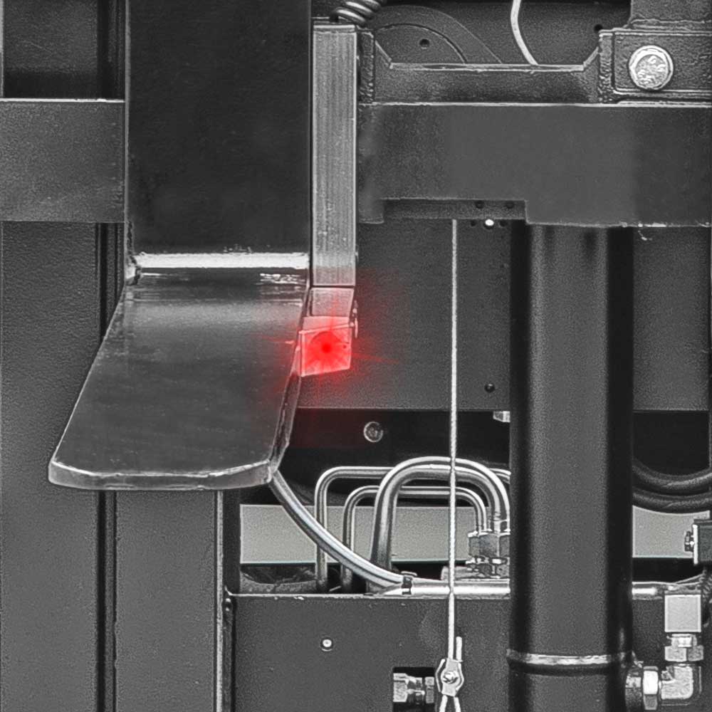 Fork laser guidance system