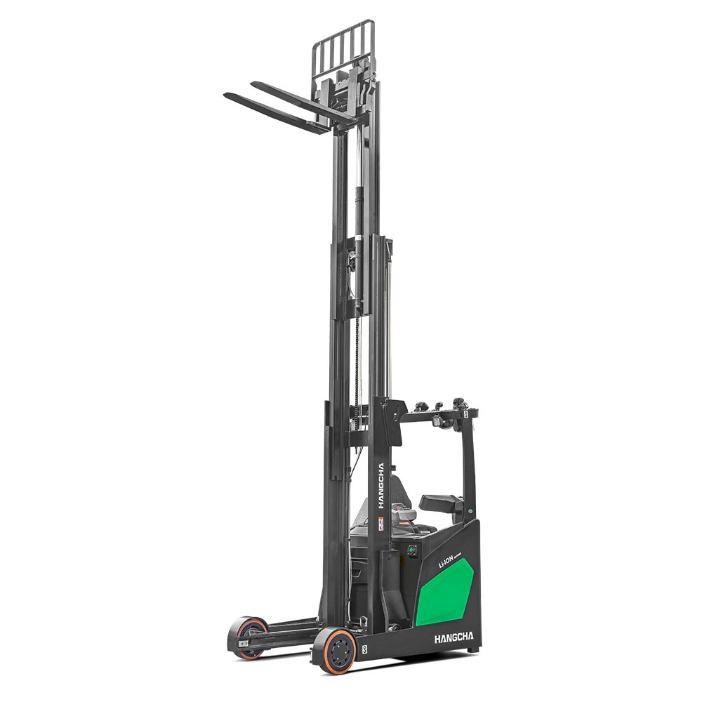 Reach truck side view