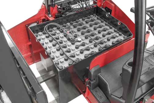 Excellent manoeuvrability with small turning radius